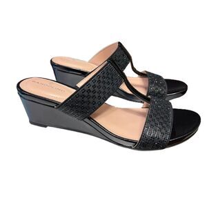 Bandolino NWOB Women's Lluvit Crystal-Encrusted Wedge Heeled Sandals Size 7.5M